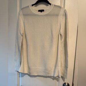 Banana Republic White Textured Sweater